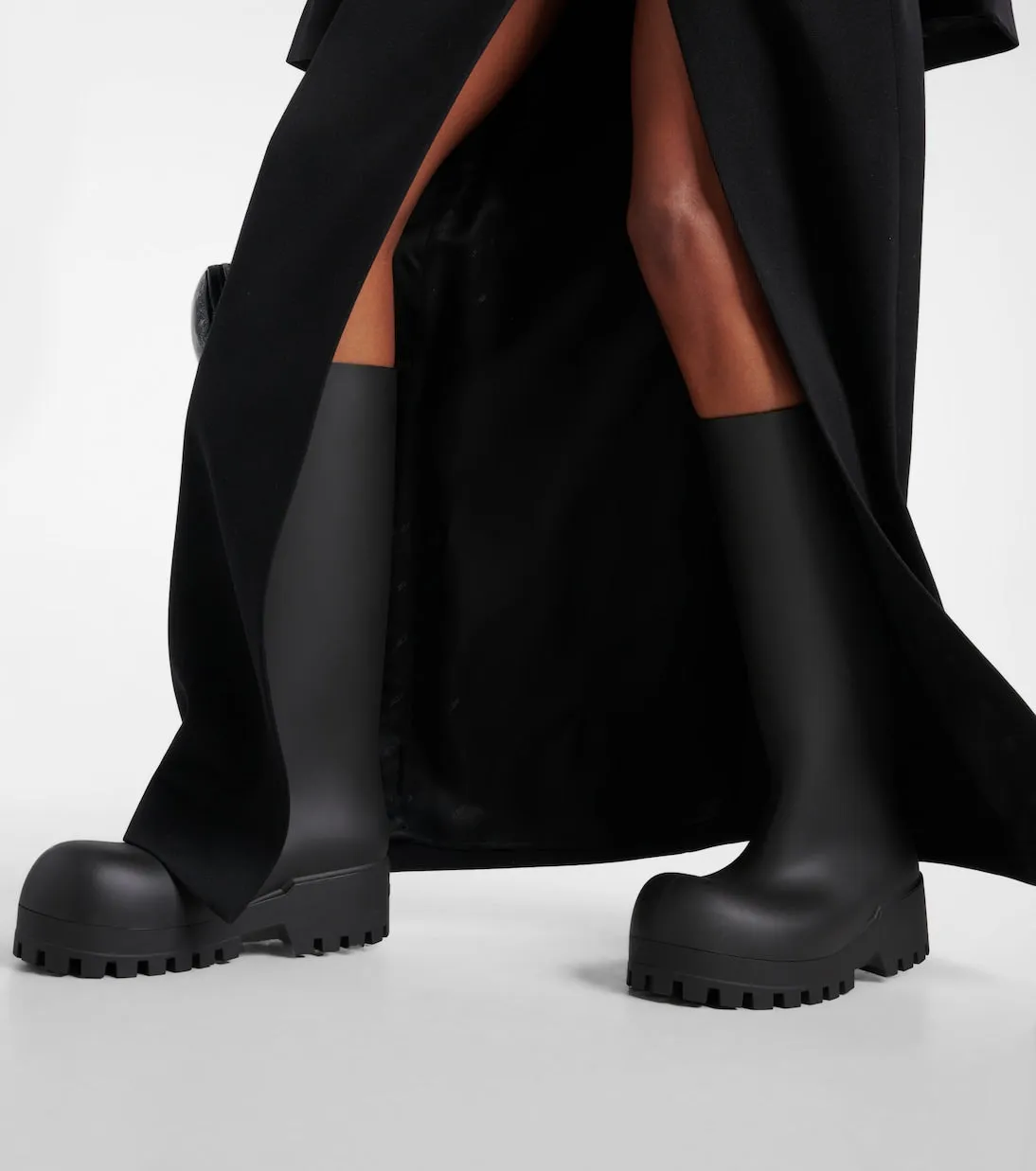 Balenciaga Bulldozer Rubber Boots, Black