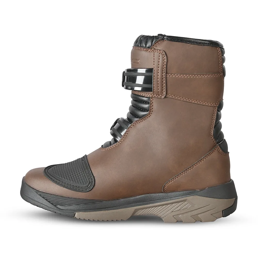 BELA Junior Short Touring Motorcycle Boot Brown