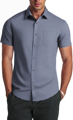 COOFANDY Mens Dress Shirts Soft Modal Business Casual Button Down Shirts Lightweight Spring Summer Shirts