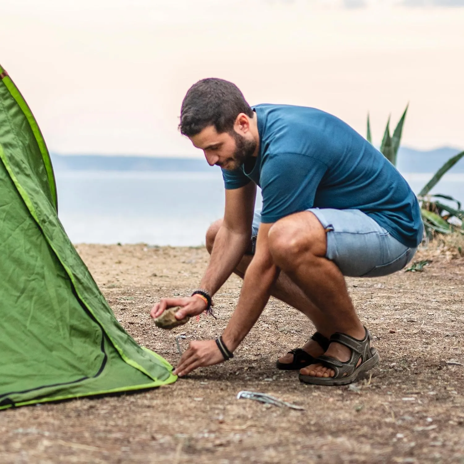 DREAM PAIRS Men??s Arch Support Hiking Sandals Sport Outdoor Athletic Comfortable Summer Beach Water Sandals