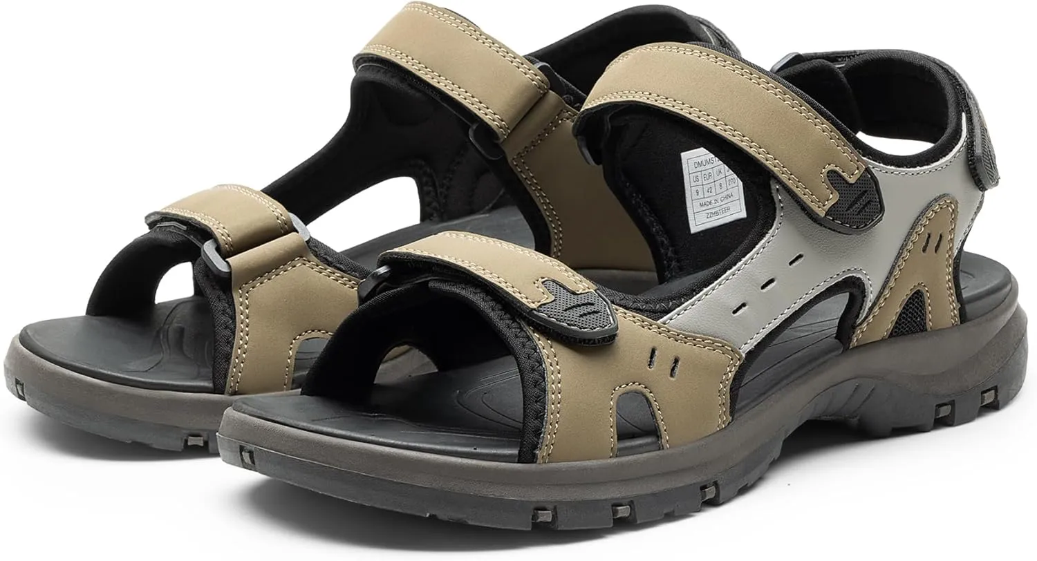 DREAM PAIRS Men??s Arch Support Hiking Sandals Sport Outdoor Athletic Comfortable Summer Beach Water Sandals