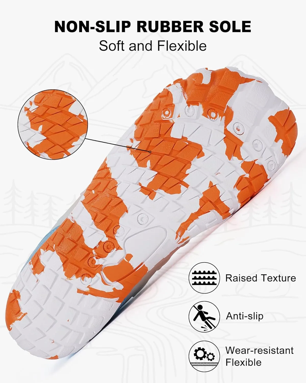 Hike Barefoot Shoes Womens Mens Footwear, Pro Water Shoe Women Men Barefoot Hiking Beach Grounding Shoes for Travel, Wide Toe Box Zero Drop Non-Slip Breathable Lightweight