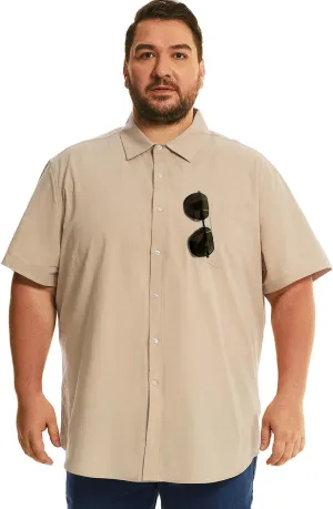HOdo Big and Tall Mens Cotton Button Down Shirt 2XL-6XL
