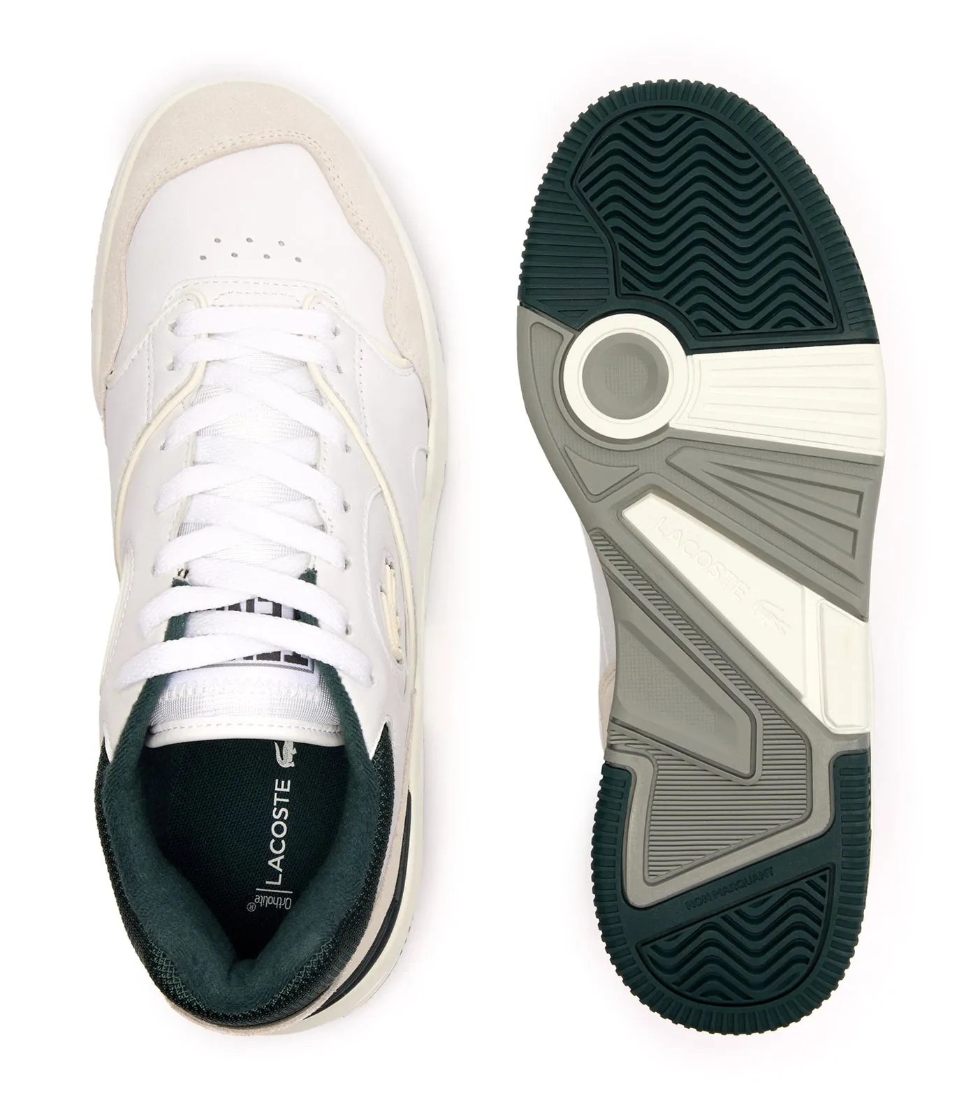 Men’s Lineshot Eyelet Upper Trainers  White/Dark Green