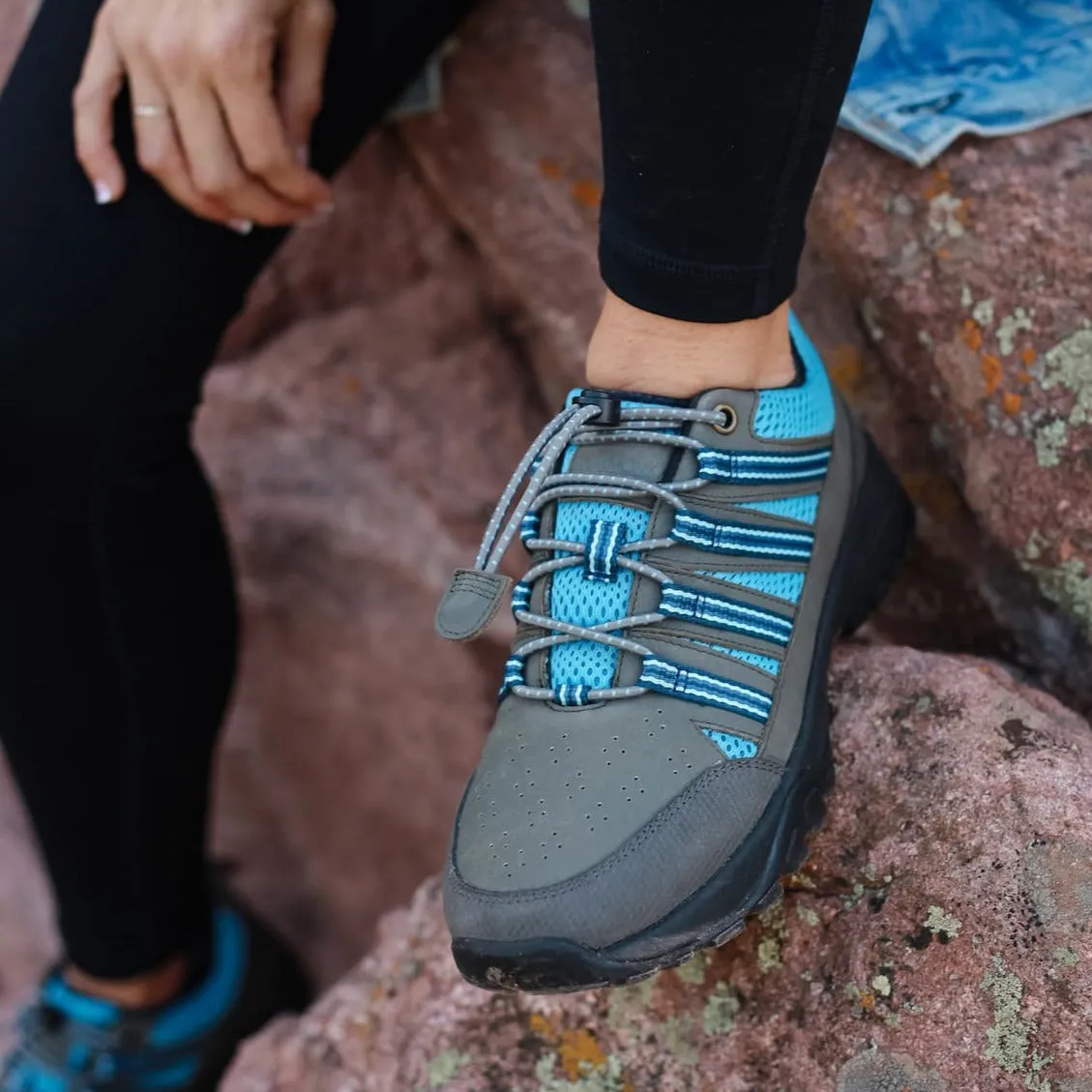 Nylon Laces • Grey & Blue