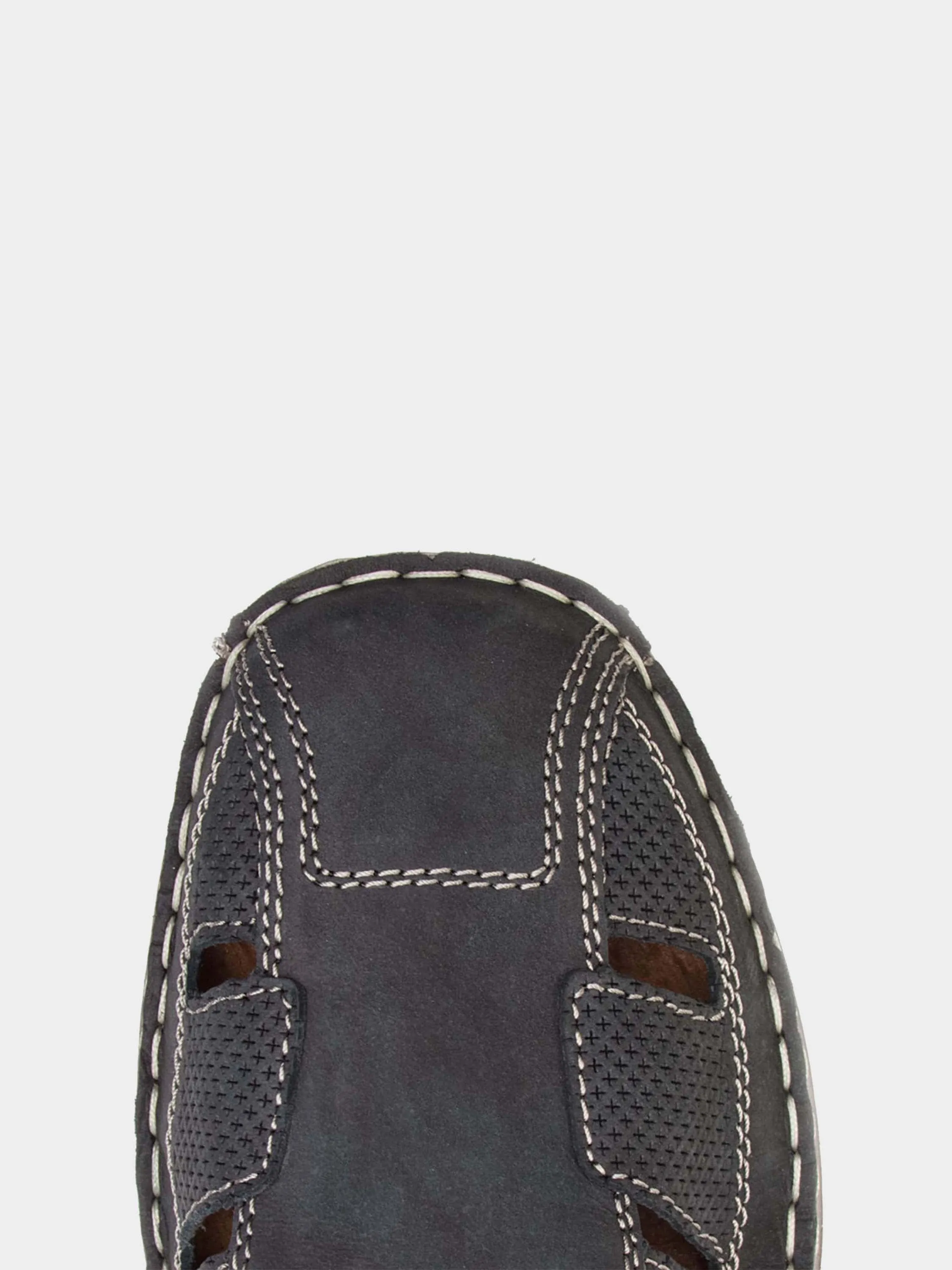 Rieker 03065 Men's Hook and Loop Suede Shoes