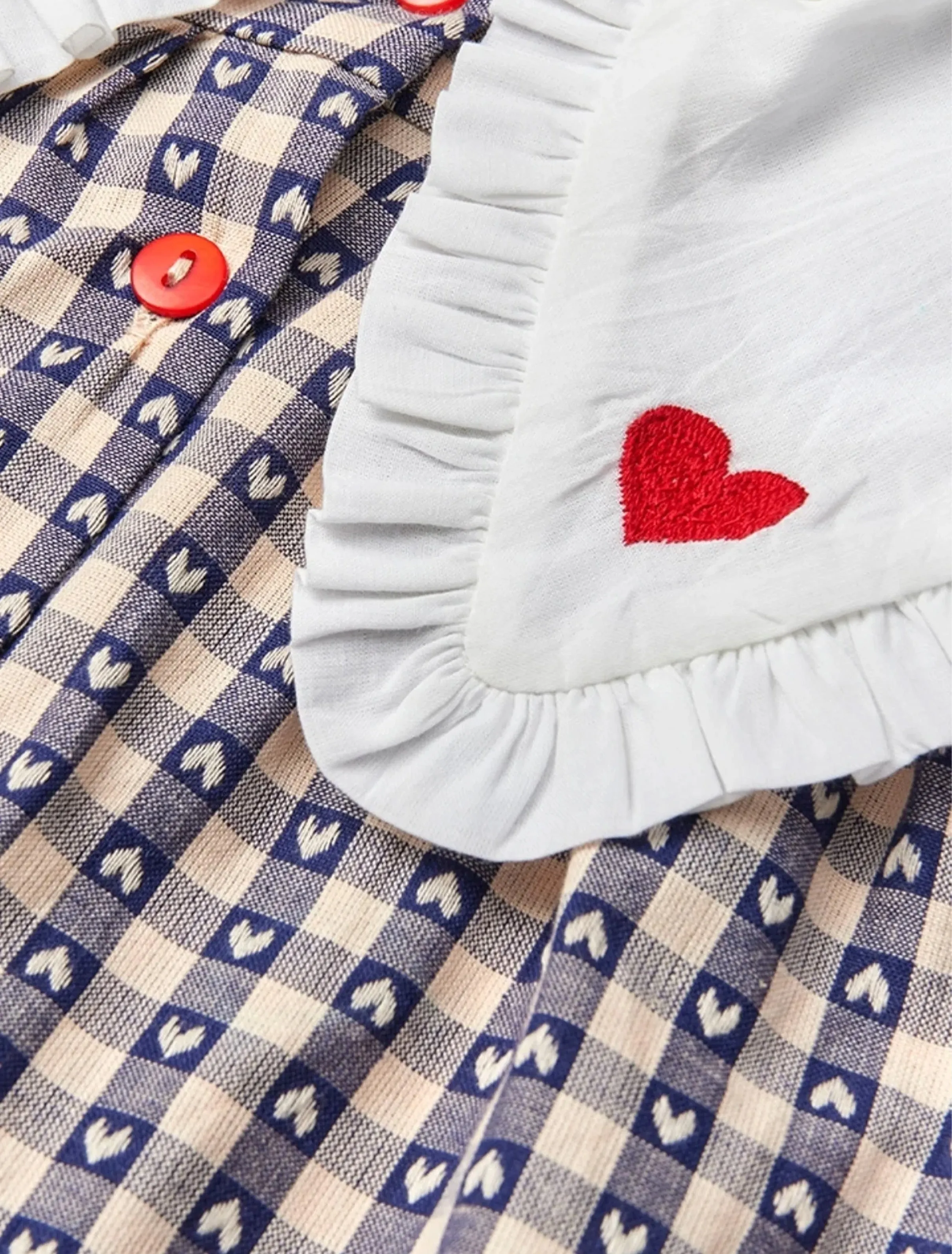 Selma Dress in Indigo Heart