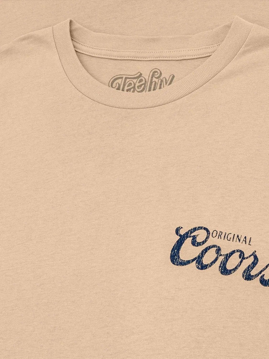Tee Luv Men's Original Coors Rodeo Legend Double Sided Beer Logo Shirt