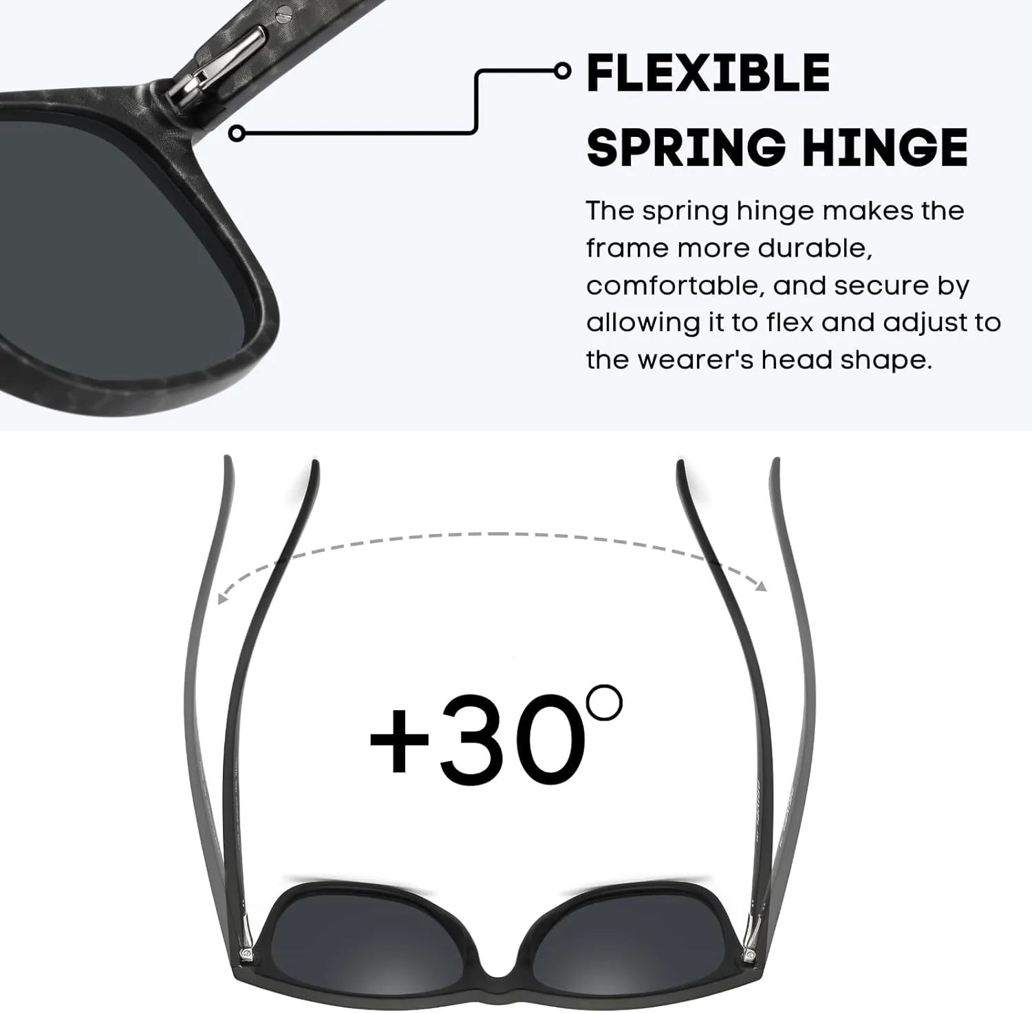 XXL Size Extra Large Polarized Sunglasses 155MM for Big Wide Heads Men TR90 Ultralight UV400 Protection Glasses