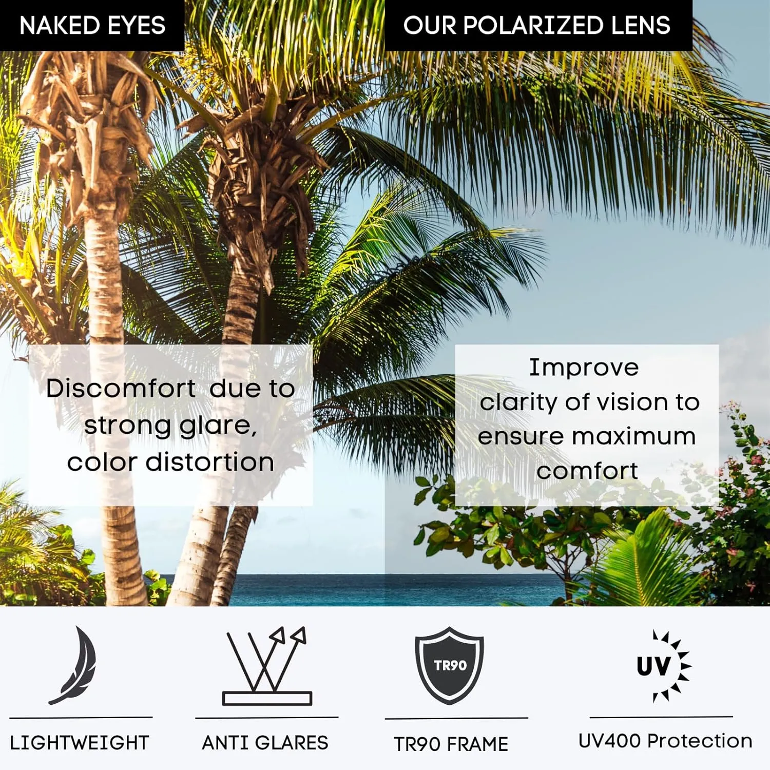 XXL Size Extra Large Polarized Sunglasses 155MM for Big Wide Heads Men TR90 Ultralight UV400 Protection Glasses